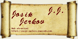 Josip Jerkov vizit kartica